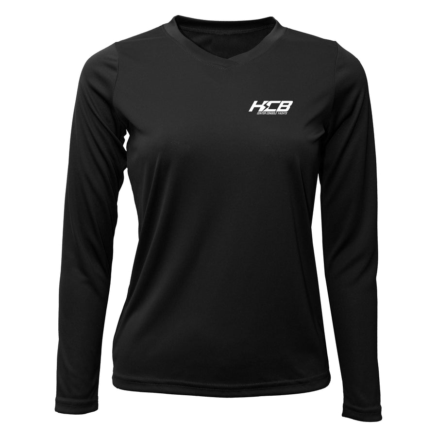 HCB Womens Dri-Fit Custom Boat Shirts - Long Sleeve