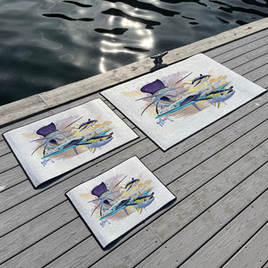Guy Harvey Sailfish & Yellowfin Tuna Custom Indoor/Outdoor Dock Mat