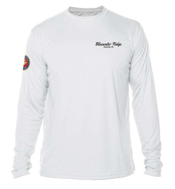 Custom Armed Forces Crest Dri-Fit Boat Shirts - Long Sleeve