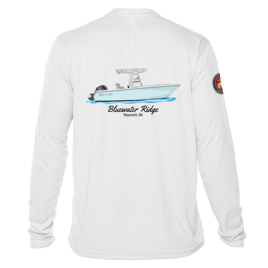 Custom Armed Forces Crest Dri-Fit Boat Shirts - Long Sleeve