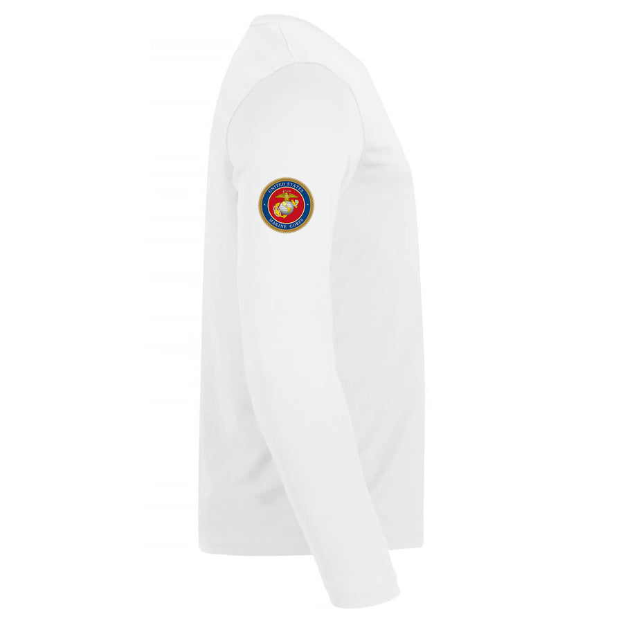 Custom Armed Forces Crest Dri-Fit Boat Shirts - Long Sleeve