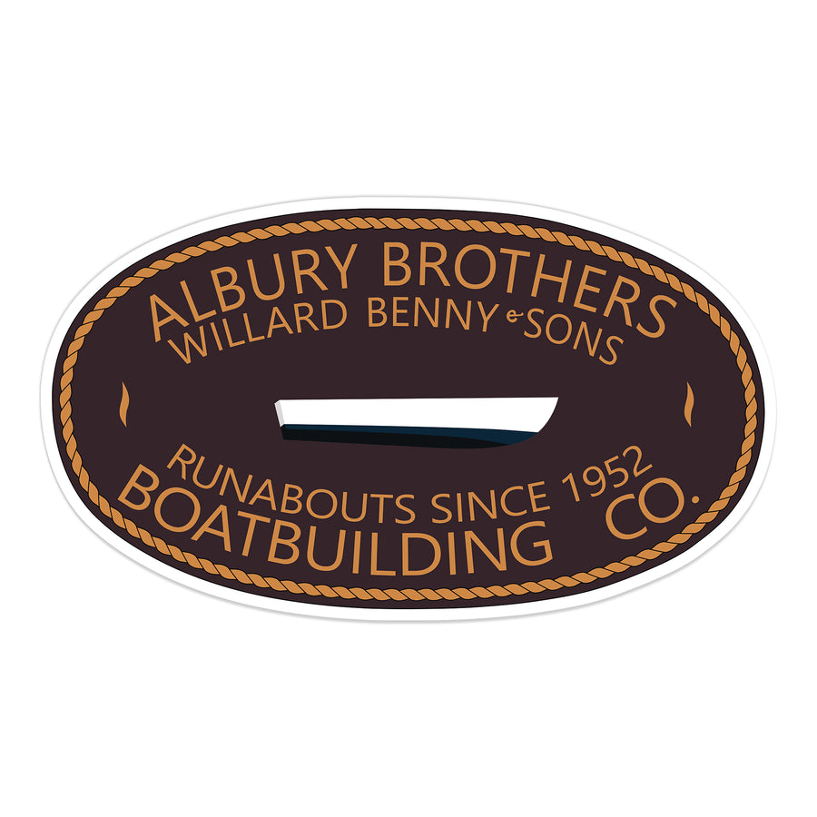 Albury Kiss-Cut Logo Stickers