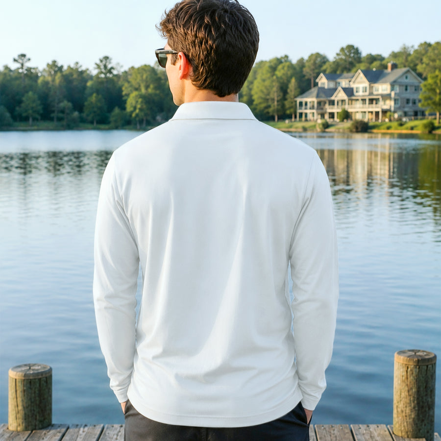 Custom Men's Performance Polos - Long Sleeve