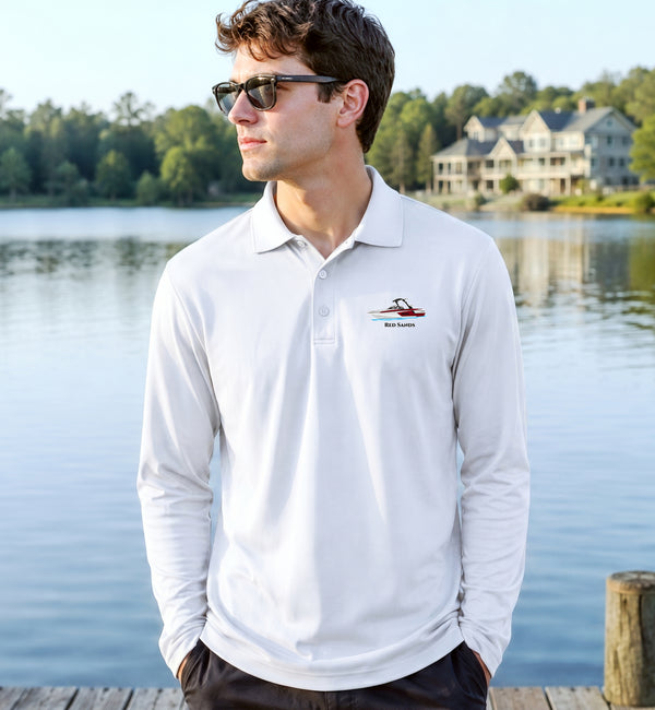 Custom Men's Performance Polos - Long Sleeve