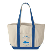 Personalized Boat Silhouette Tote Bags