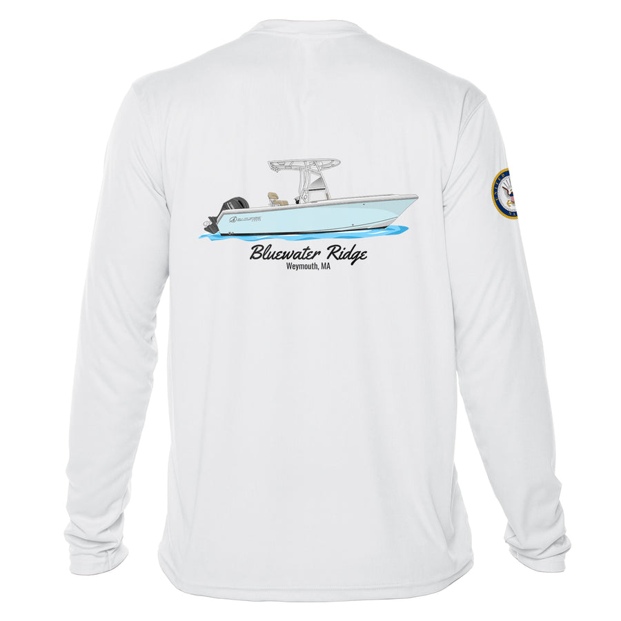 Custom Armed Forces Crest Dri-Fit Boat Shirts - Long Sleeve