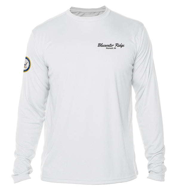 Custom Armed Forces Crest Dri-Fit Boat Shirts - Long Sleeve