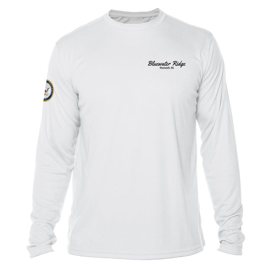 Custom Armed Forces Crest Dri-Fit Boat Shirts - Long Sleeve