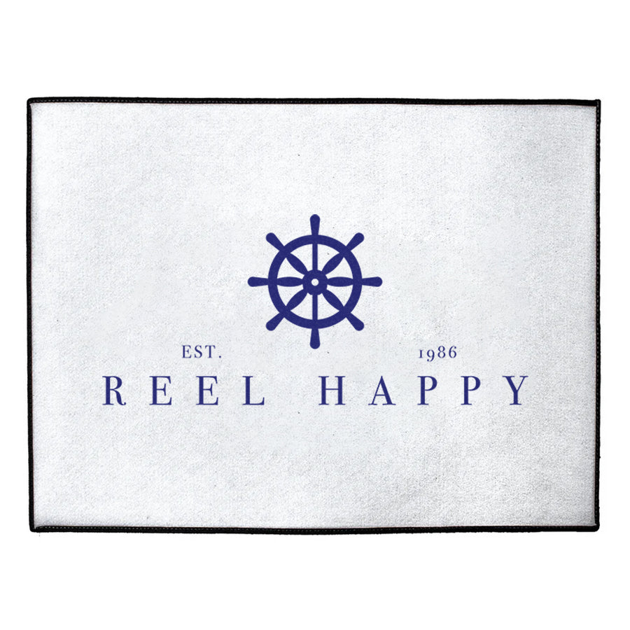 Custom Modern Ship Wheel Dock Mat