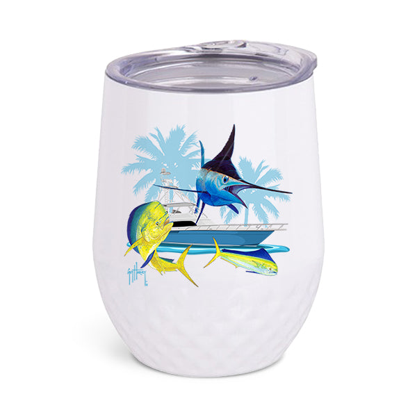 Guy Harvey Blue Marlin & Mahi Custom Wine Tumblers