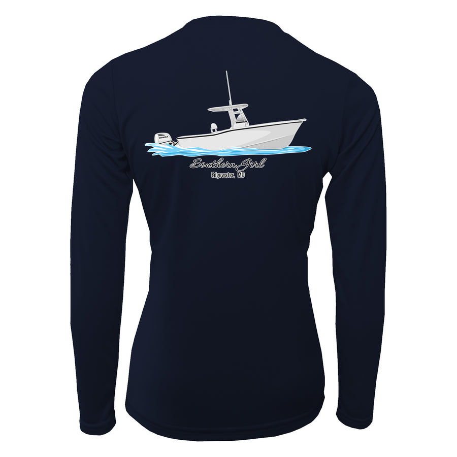 Womens Dri-Fit Custom Boat Shirts - Long Sleeve