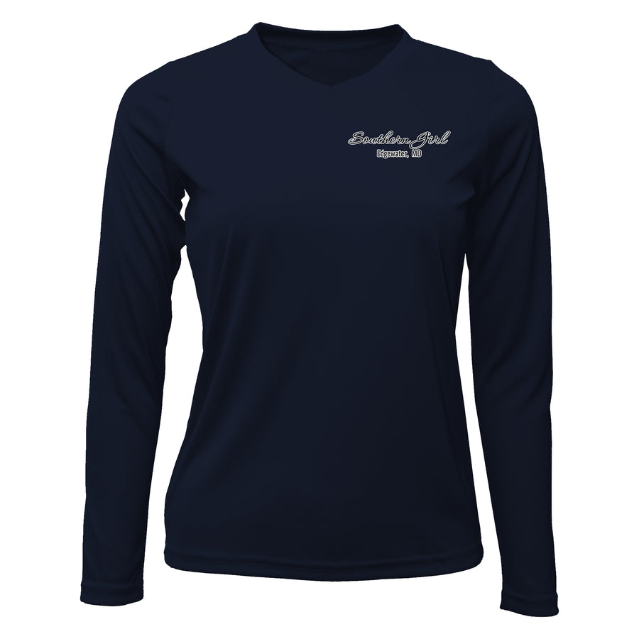 Womens Dri-Fit Custom Boat Shirts - Long Sleeve